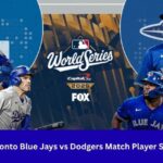 Toronto Blue Jays vs Dodgers Match Player Stats